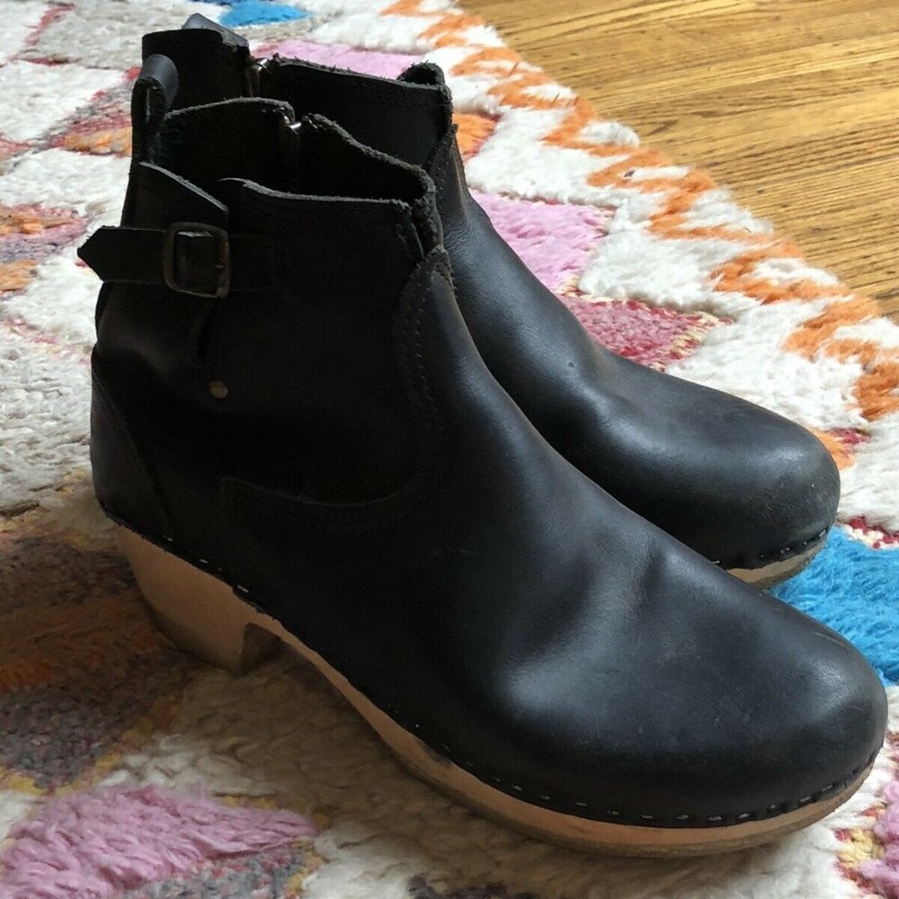 No.6 Clogs, Black, Size 43